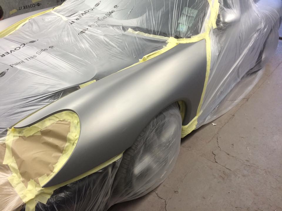 Prestige Cars Silver Porsche Carerra- AWL Car Body Repairs Swansea 2
